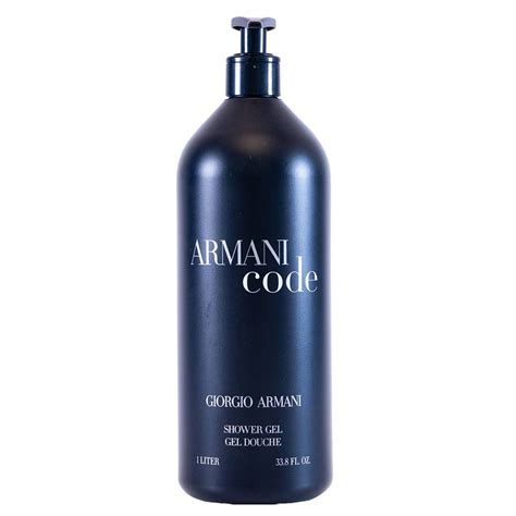 armani black code shower gel.